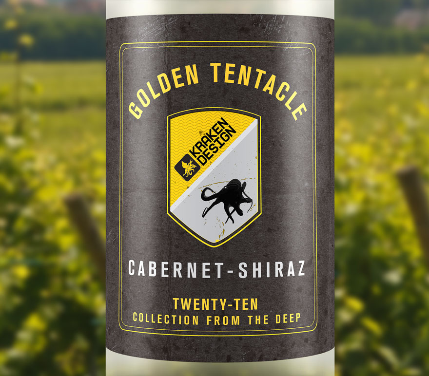 Kraken Wine Label Design